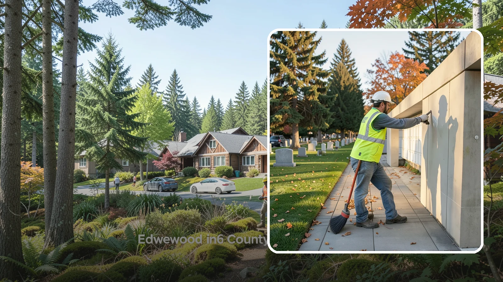 Columbarium Cleaning in Edgewood, Pierce County, WA - Careful cleaning and upkeep of columbaria and niche walls at Western Washington cemeteries and memorial parks.