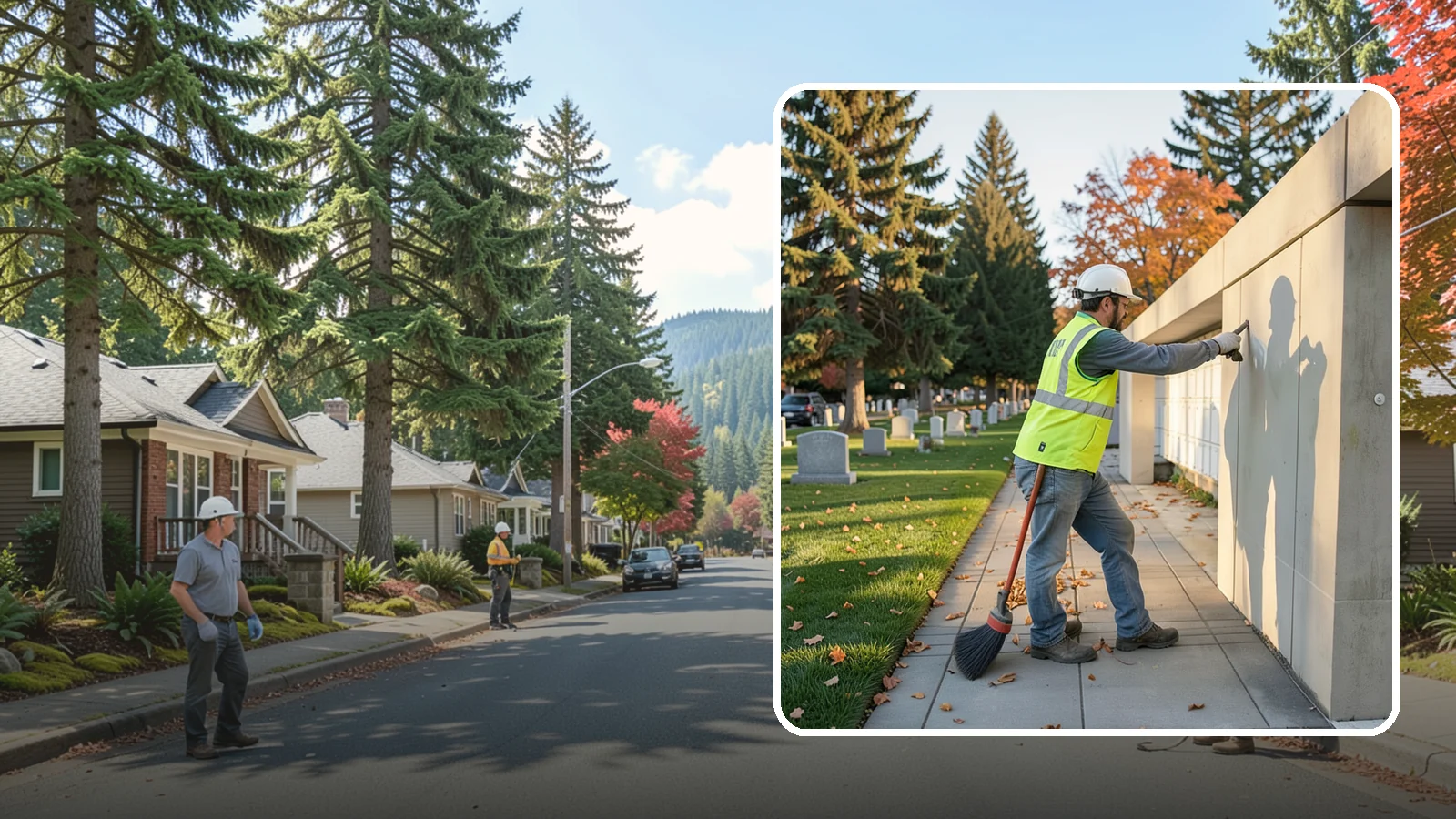 Columbarium Cleaning in Hunts Point, King County, WA - Careful cleaning and upkeep of columbaria and niche walls at Western Washington cemeteries and memorial parks.