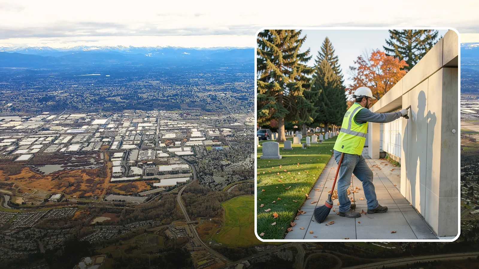 Columbarium Cleaning in Kent, King County, WA - Careful cleaning and upkeep of columbaria and niche walls at Western Washington cemeteries and memorial parks.