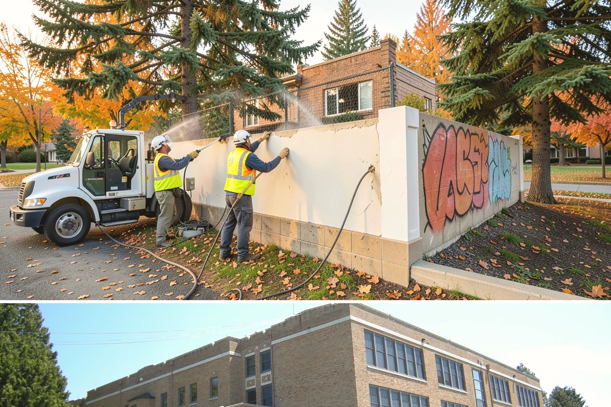 Columbarium Cleaning in Maple Valley, King County, WA - Cleaning is best scheduled in dry weather so panels and sealants cure and dry properly.