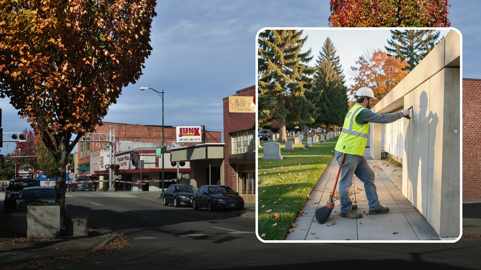 Columbarium Cleaning in Puyallup, Pierce County, WA - Careful cleaning and upkeep of columbaria and niche walls at Western Washington cemeteries and memorial parks.