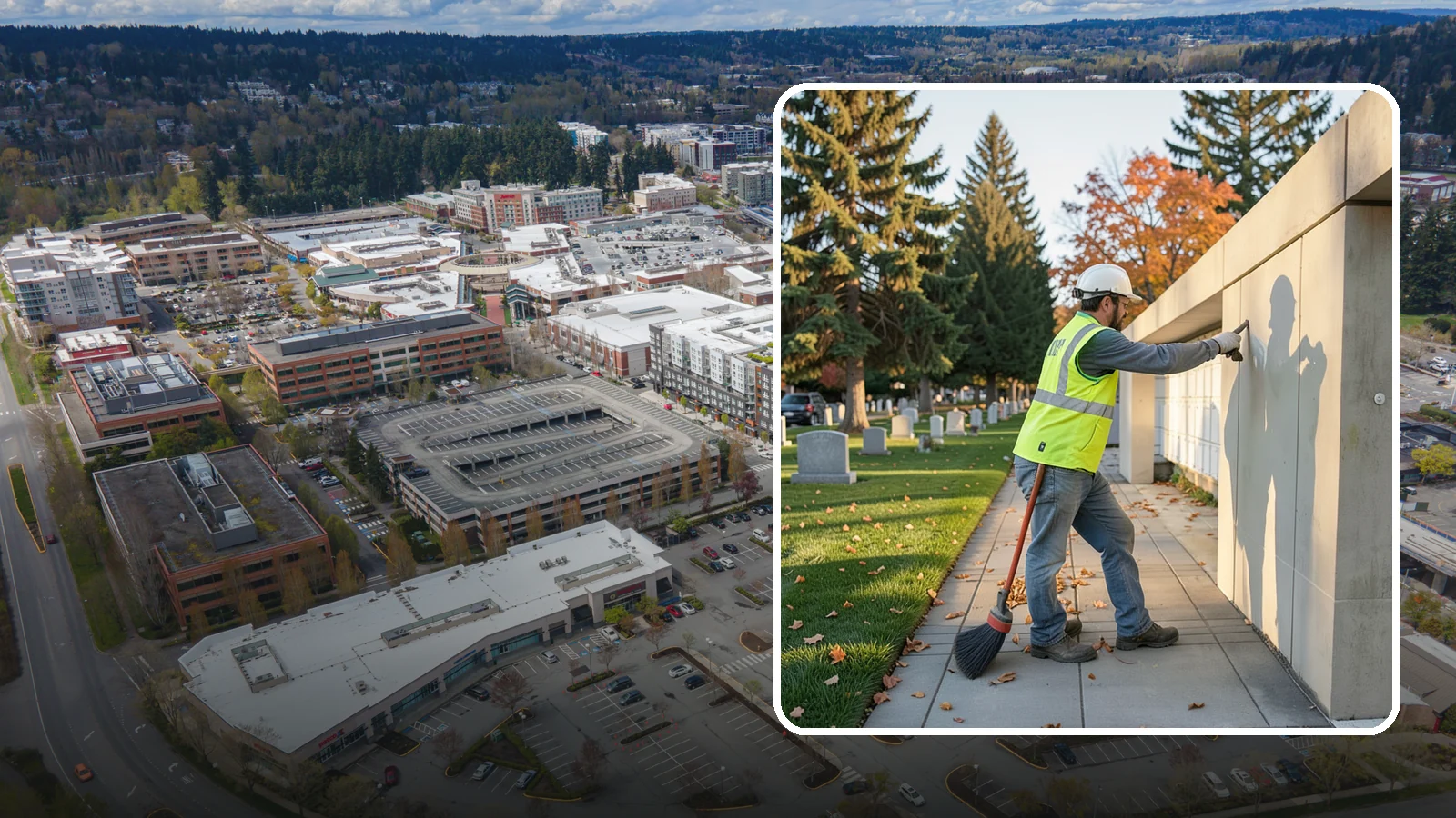Columbarium Cleaning in Redmond, King County, WA - Careful cleaning and upkeep of columbaria and niche walls at Western Washington cemeteries and memorial parks.