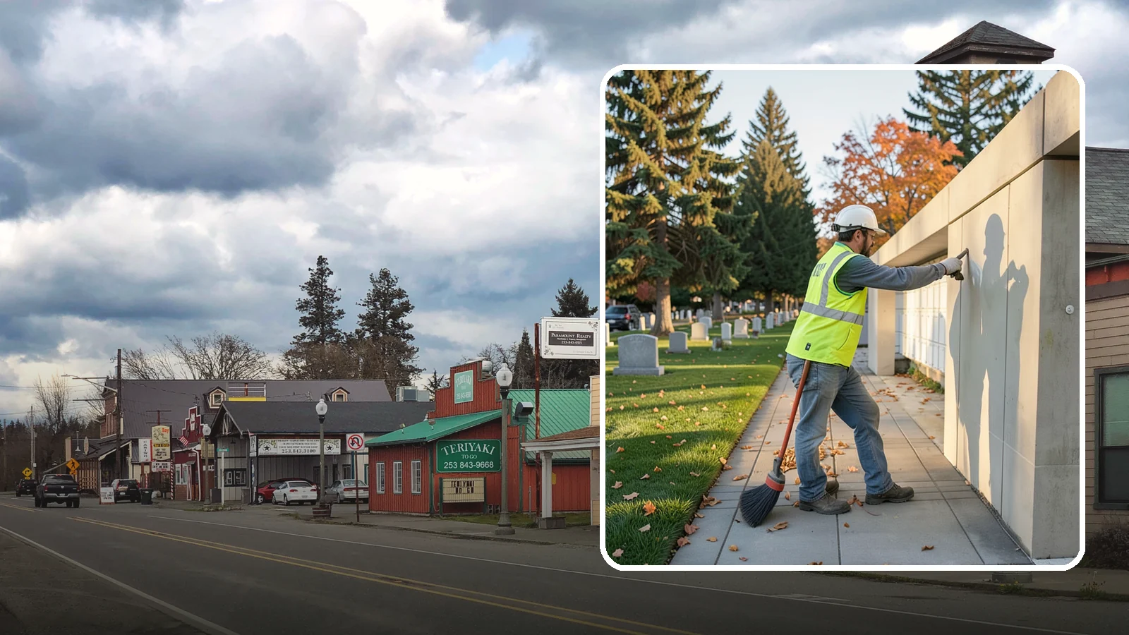 Columbarium Cleaning in Roy, Pierce County, WA - Careful cleaning and upkeep of columbaria and niche walls at Western Washington cemeteries and memorial parks.