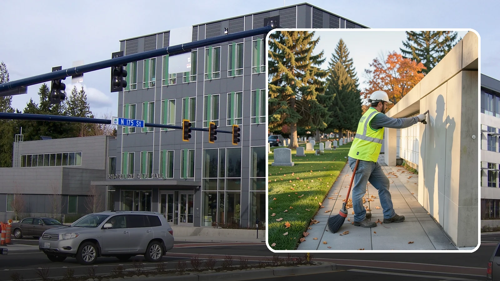 Columbarium Cleaning in Shoreline, King County, WA - Careful cleaning and upkeep of columbaria and niche walls at Western Washington cemeteries and memorial parks.