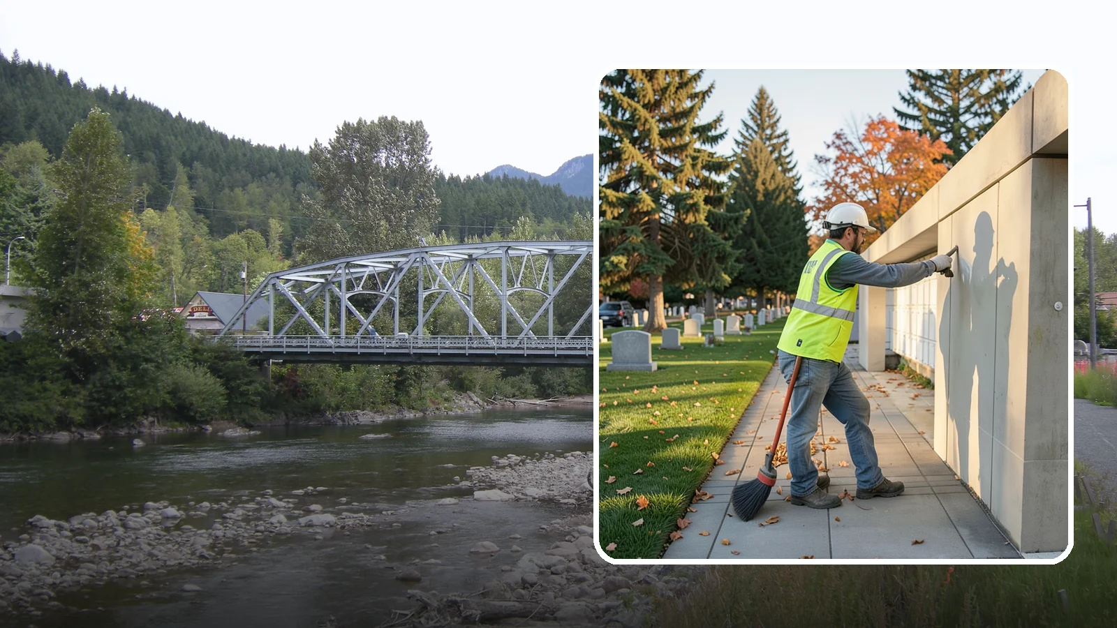 Columbarium Cleaning in Skykomish, King County, WA - Careful cleaning and upkeep of columbaria and niche walls at Western Washington cemeteries and memorial parks.