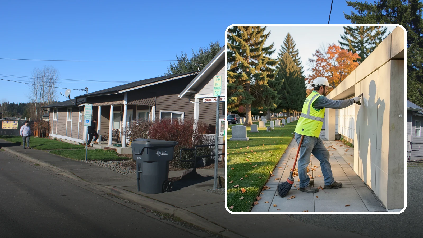 Columbarium Cleaning in South Prairie, Pierce County, WA - Careful cleaning and upkeep of columbaria and niche walls at Western Washington cemeteries and memorial parks.