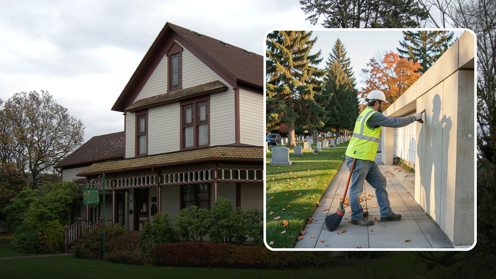 Columbarium Cleaning in Sumner, Pierce County, WA - Careful cleaning and upkeep of columbaria and niche walls at Western Washington cemeteries and memorial parks.