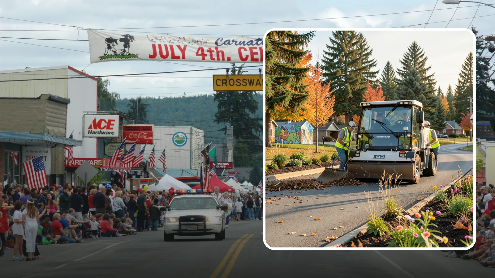 Community Beautification in Carnation, King County, WA - Coordinated beautification projects that visibly improve public spaces and strengthen civic pride.