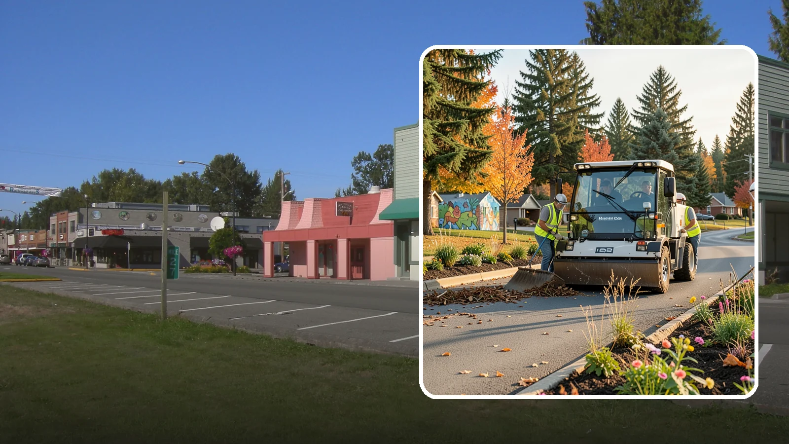 Community Beautification in Snoqualmie, King County, WA - Coordinated beautification projects that visibly improve public spaces and strengthen civic pride.