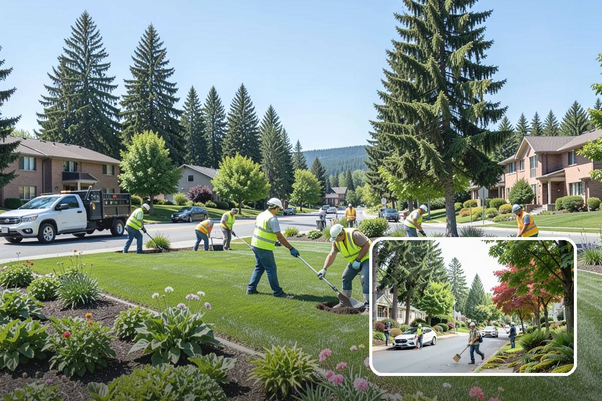 Community Center Grounds Maintenance in Beaux Arts Village, King County, WA - Grounds kept ready for constantly changing programming