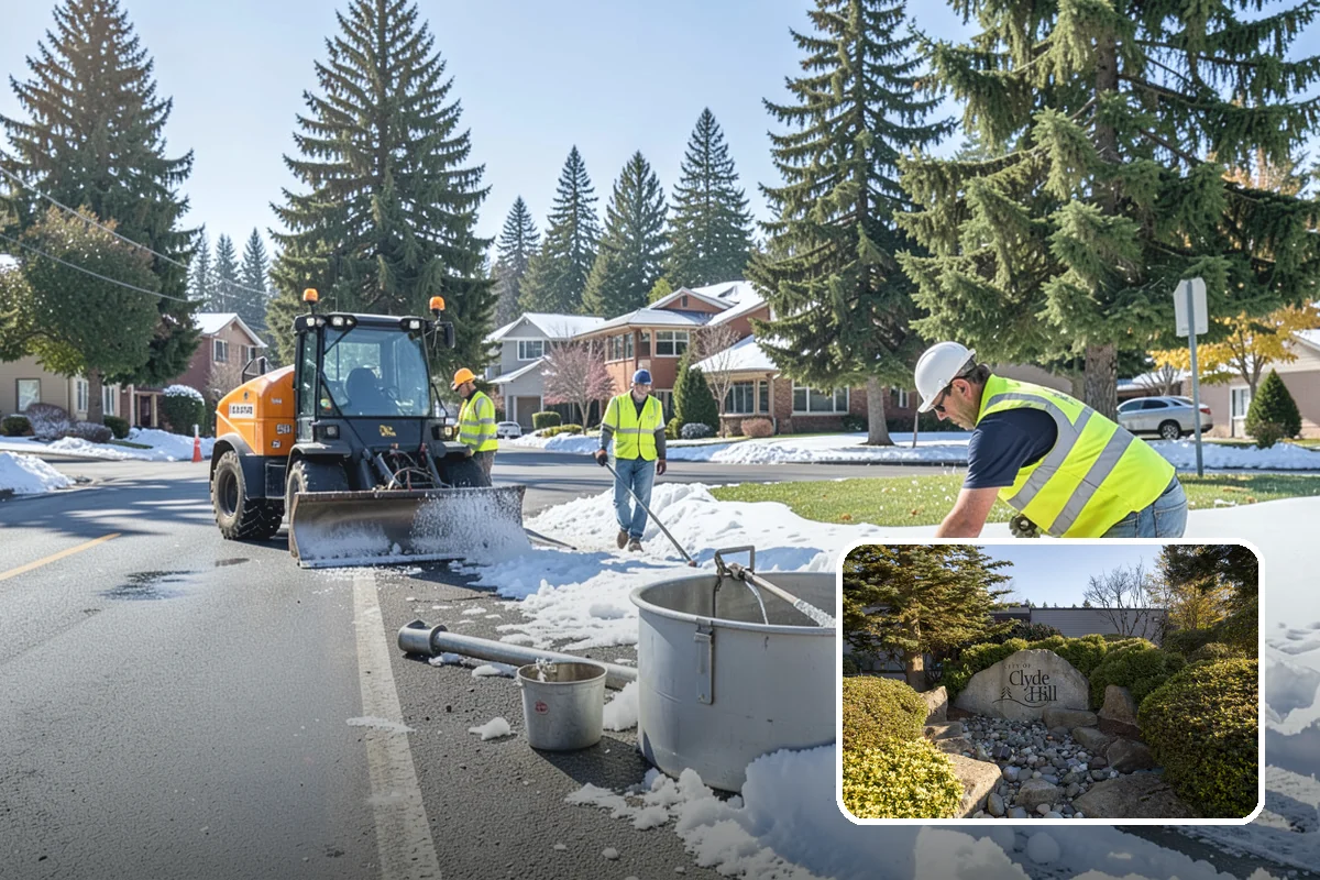Community Center Grounds Maintenance in Clyde Hill, King County, WA - Grounds kept ready for constantly changing programming