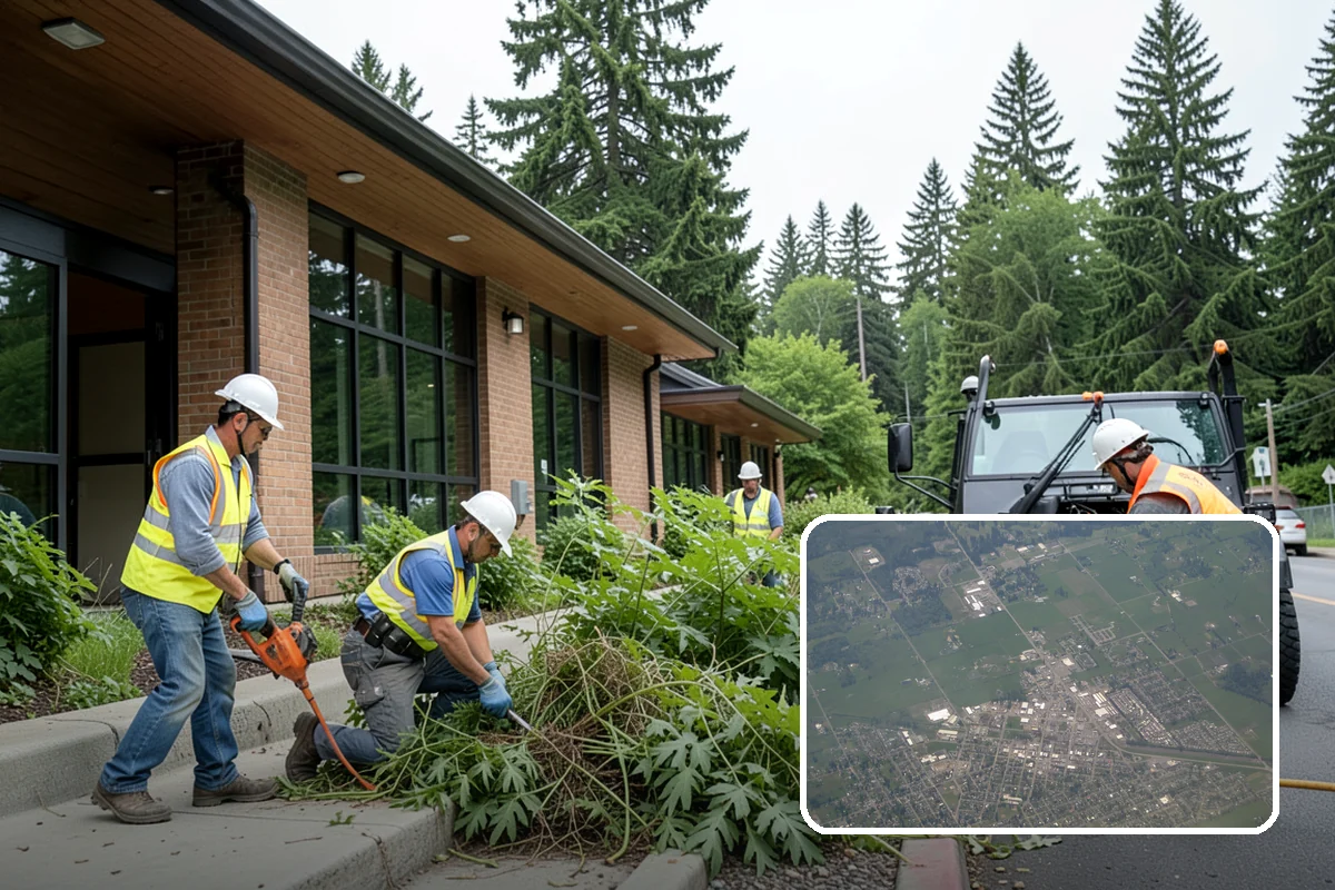 Community Center Grounds Maintenance in Enumclaw, King County, WA - Grounds kept ready for constantly changing programming