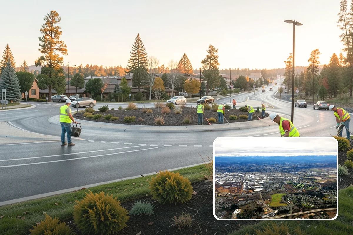 Community Center Grounds Maintenance in Kent, King County, WA - Grounds kept ready for constantly changing programming