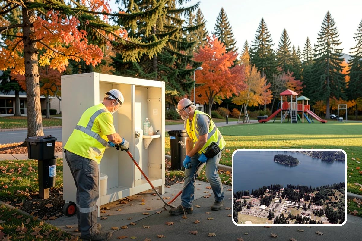 Community Center Grounds Maintenance in Lakewood, Pierce County, WA - Grounds kept ready for constantly changing programming