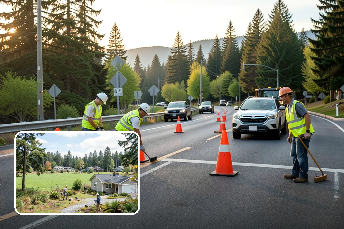 Community Center Grounds Maintenance in Lyman, Skagit County, WA - Grounds kept ready for constantly changing programming