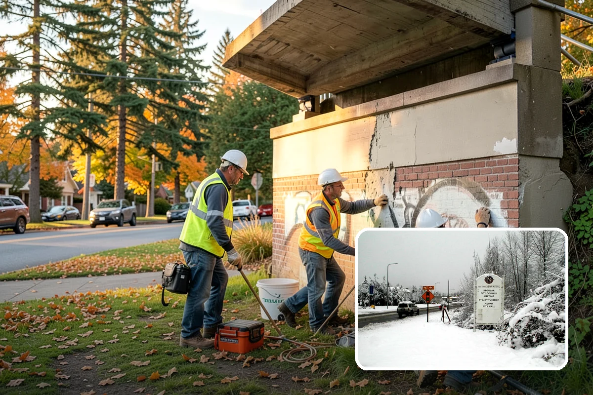 Community Center Grounds Maintenance in Newcastle, King County, WA - Grounds kept ready for constantly changing programming
