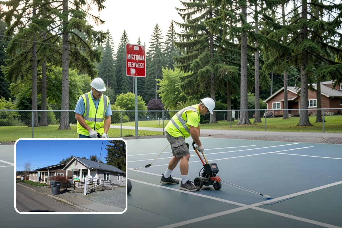 Community Center Grounds Maintenance in South Prairie, Pierce County, WA - Grounds kept ready for constantly changing programming