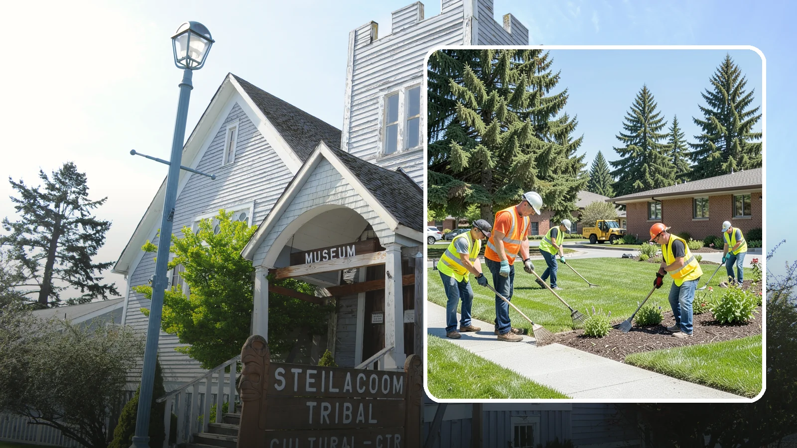 Community Center Grounds Maintenance in Steilacoom, Pierce County, WA - Grounds maintenance for community centers and recreation facilities serving Western Washington neighborhoods.