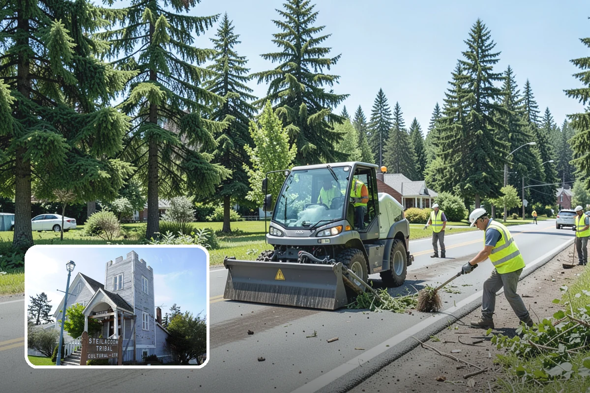 Community Center Grounds Maintenance in Steilacoom, Pierce County, WA - Grounds kept ready for constantly changing programming