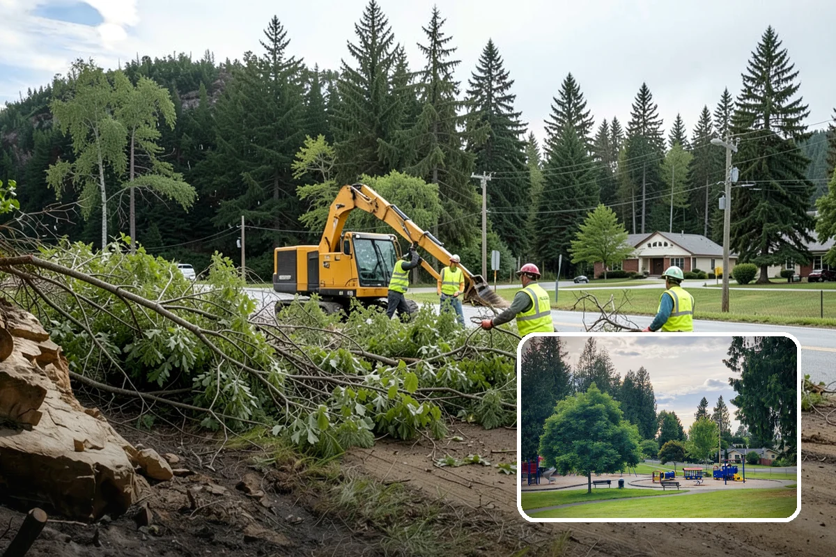 Community Garden Maintenance in Bonney Lake, Pierce County, WA - Well-kept common areas that support volunteer gardeners