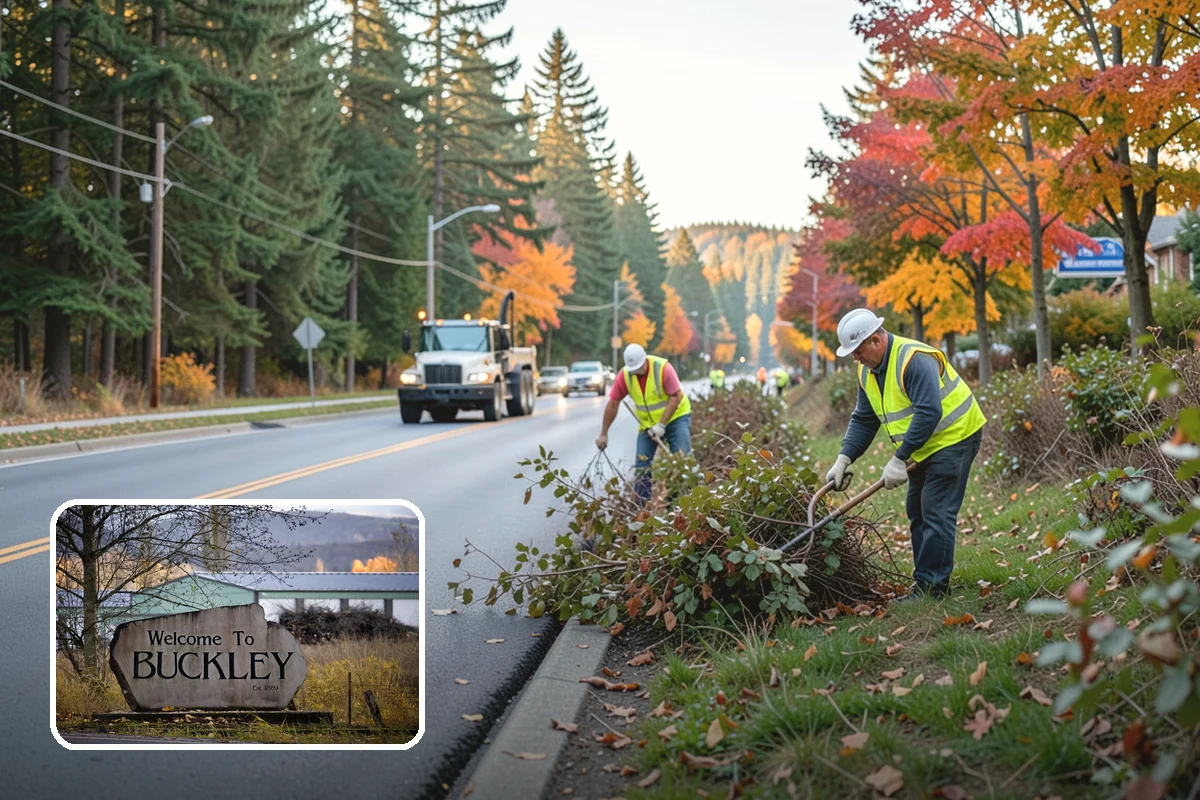 Community Garden Maintenance in Buckley, Pierce County, WA - Well-kept common areas that support volunteer gardeners