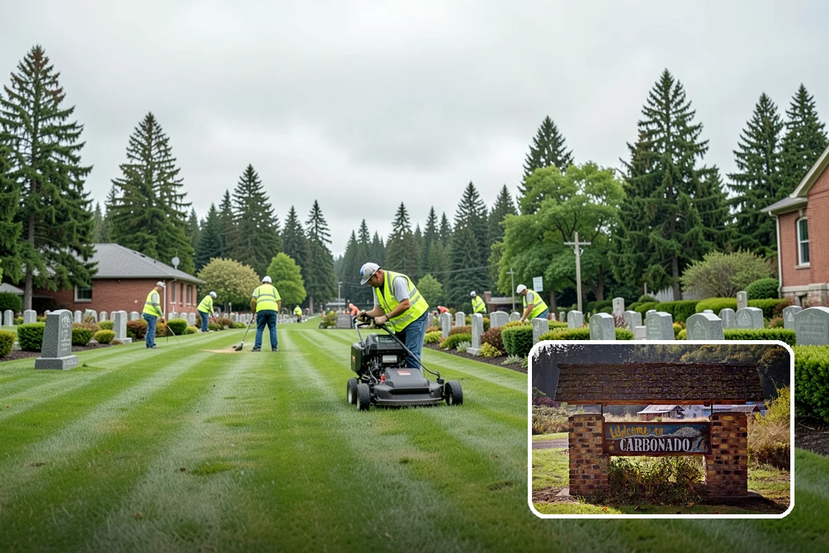 Community Garden Maintenance in Carbonado, Pierce County, WA - Well-kept common areas that support volunteer gardeners