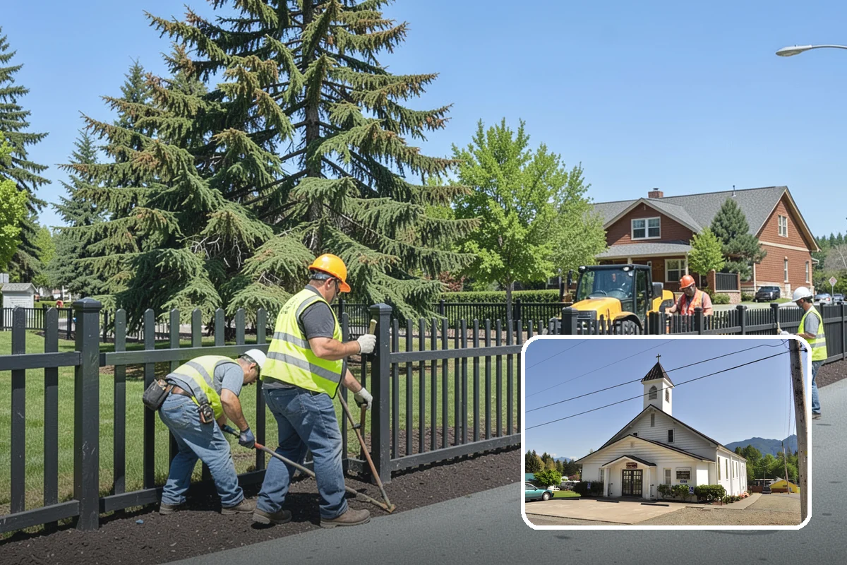 Community Garden Maintenance in Concrete, Skagit County, WA - Well-kept common areas that support volunteer gardeners