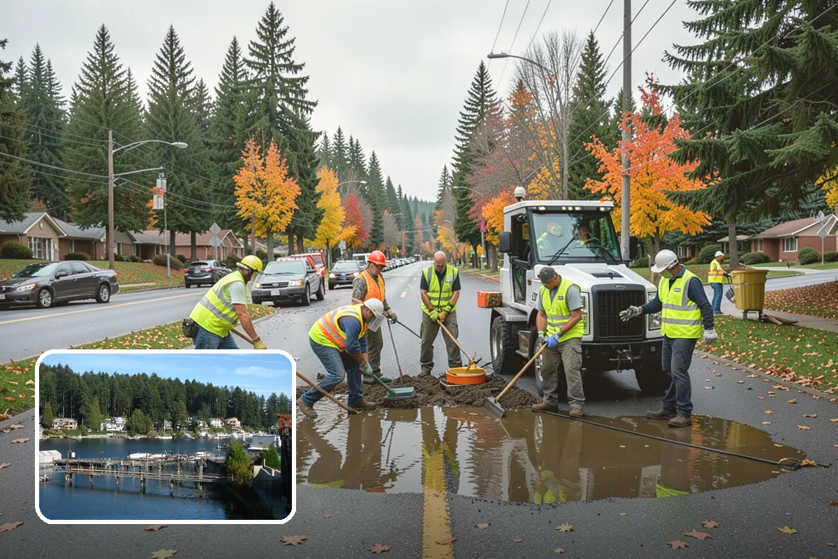 Community Garden Maintenance in Gig Harbor, Pierce County, WA - Well-kept common areas that support volunteer gardeners