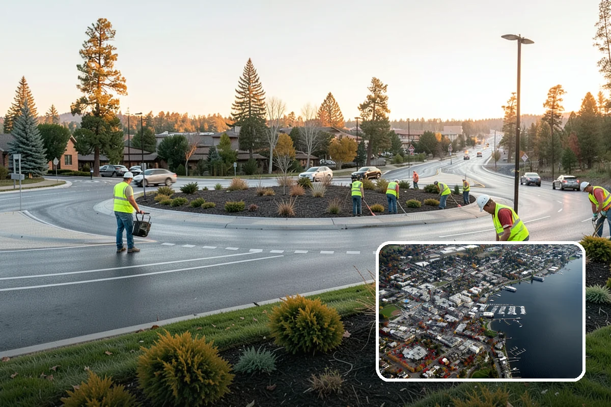 Community Garden Maintenance in Kirkland, King County, WA - Well-kept common areas that support volunteer gardeners