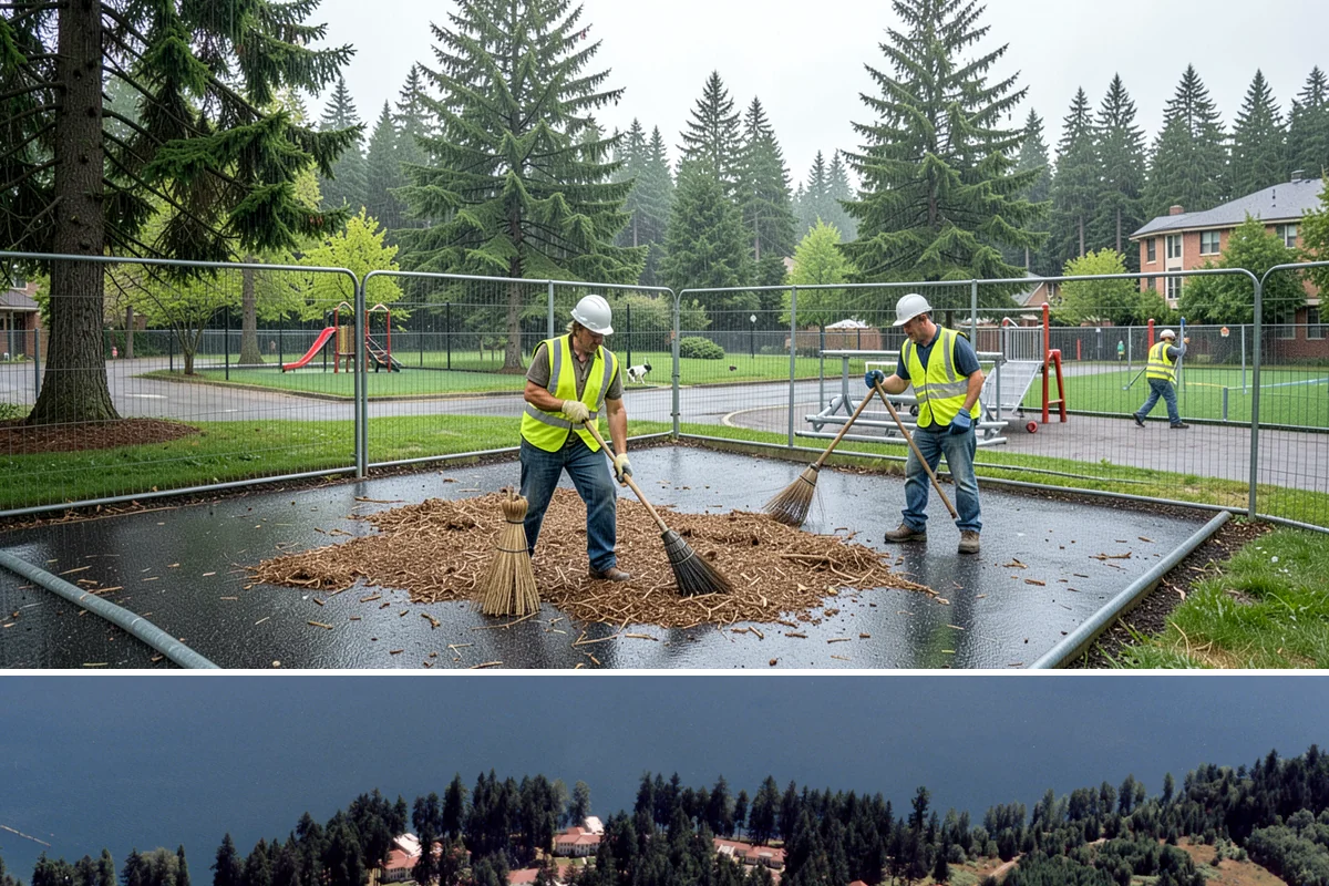 Community Garden Maintenance in Lakewood, Pierce County, WA - Activity peaks during the spring-through-fall growing season, with cleanup and infrastructure work in winter.