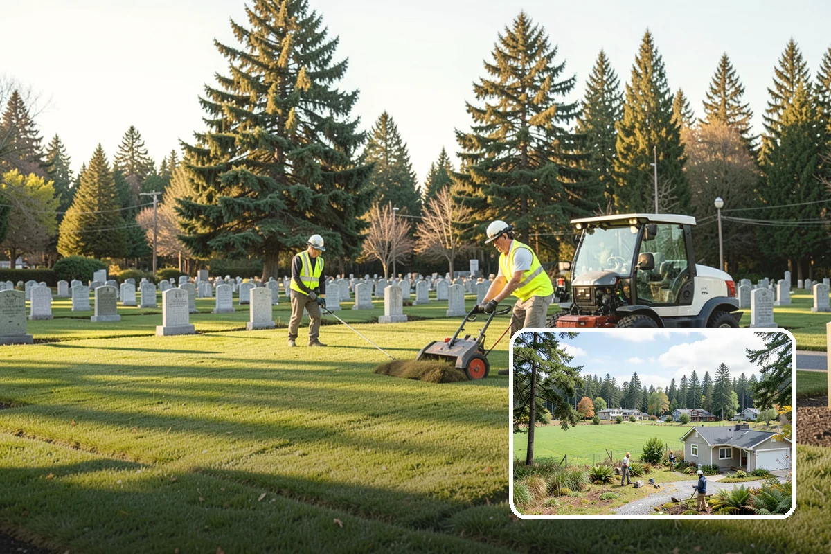 Community Garden Maintenance in Lyman, Skagit County, WA - Well-kept common areas that support volunteer gardeners