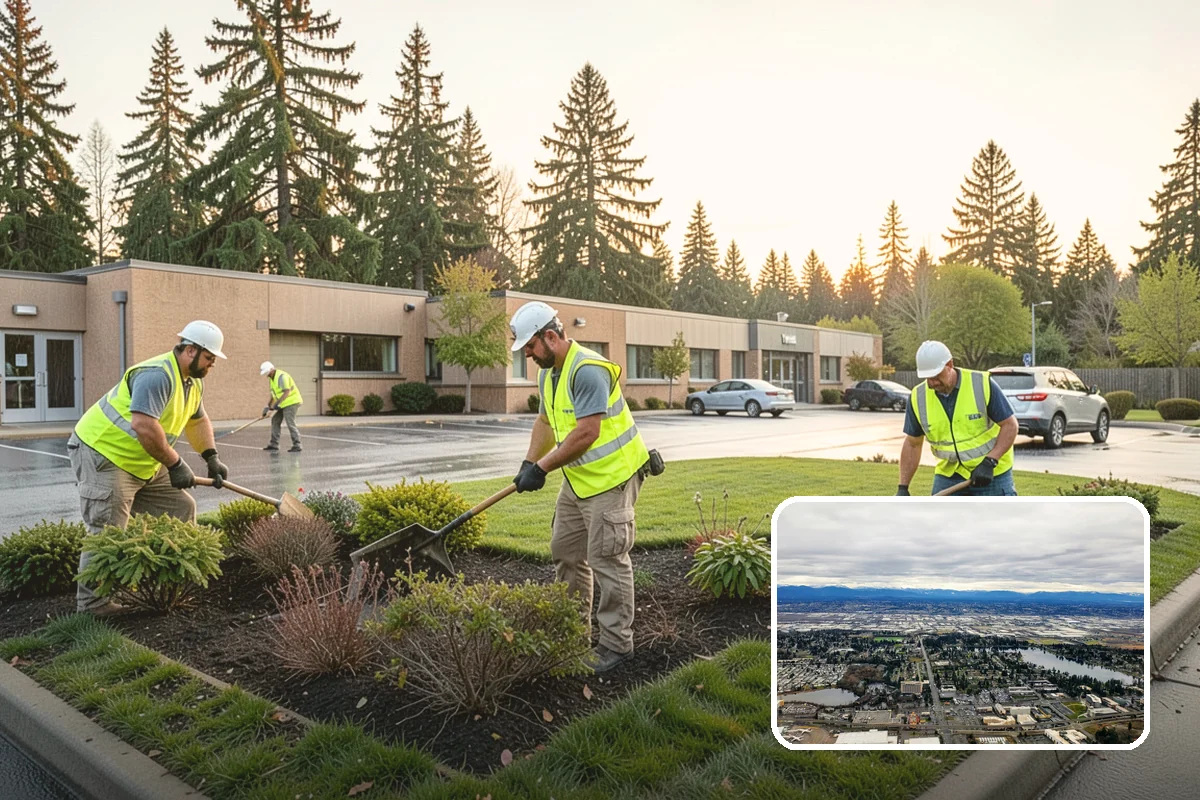 Community Garden Maintenance in SeaTac, King County, WA - Well-kept common areas that support volunteer gardeners