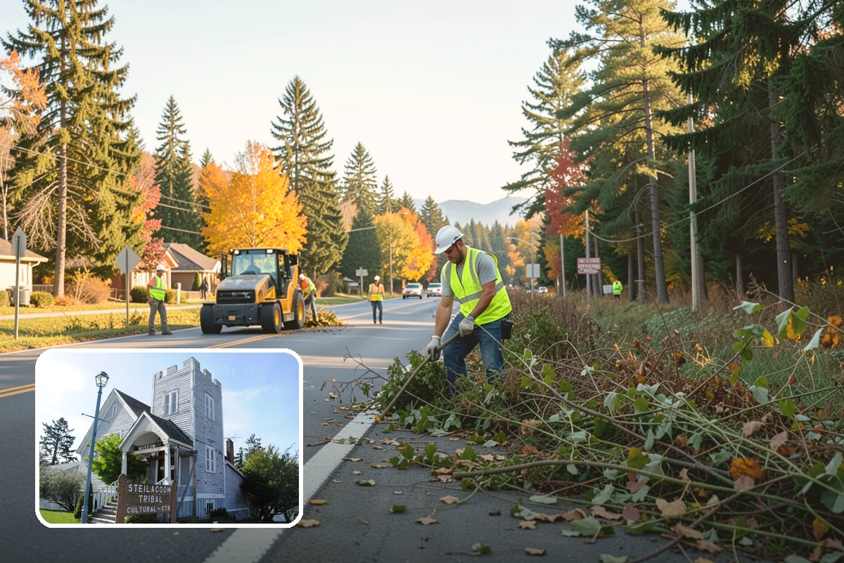 Community Garden Maintenance in Steilacoom, Pierce County, WA - Well-kept common areas that support volunteer gardeners