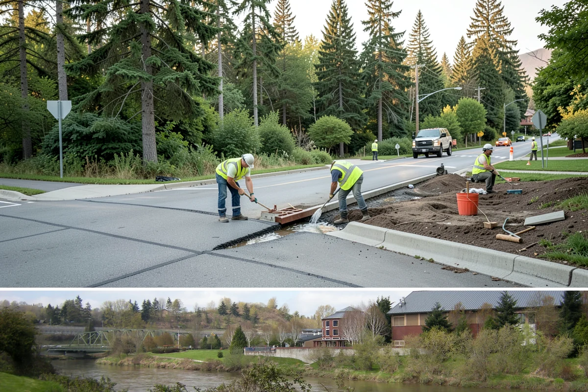 Community Garden Maintenance in Tukwila, King County, WA - Activity peaks during the spring-through-fall growing season, with cleanup and infrastructure work in winter.