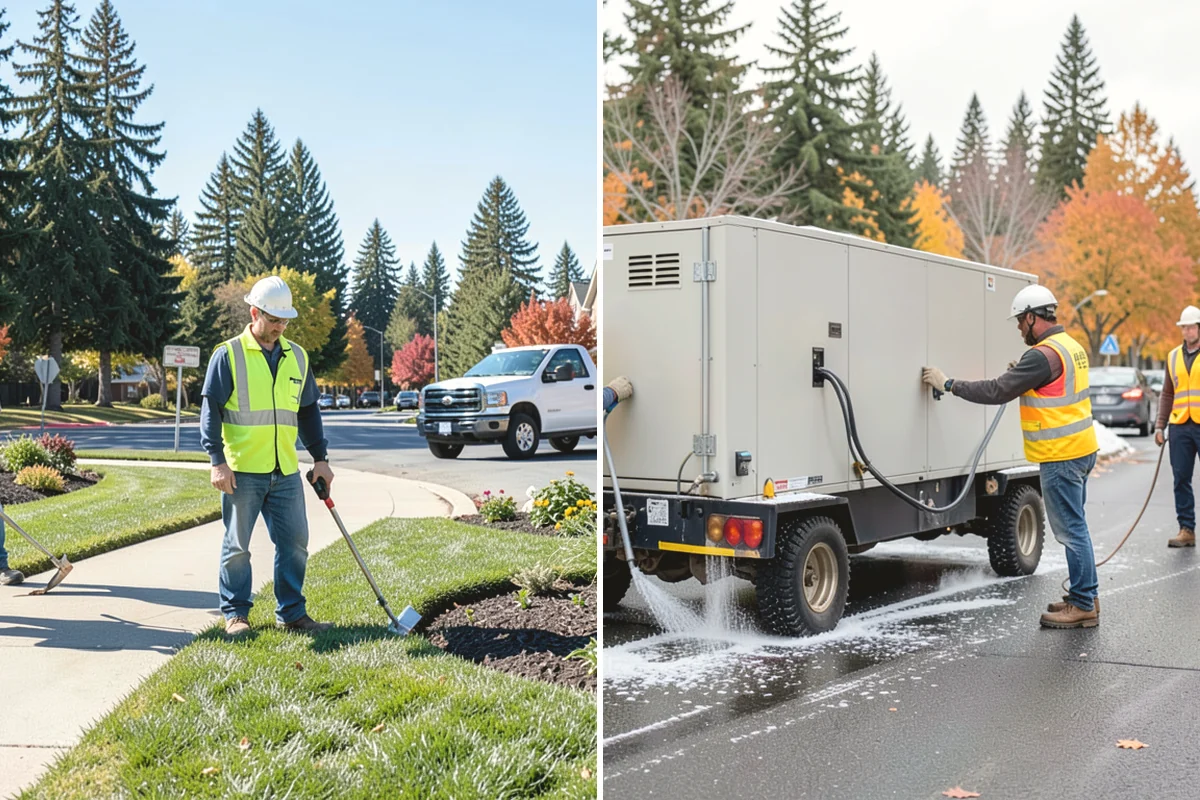 Concrete Cutting in Covington, King County, WA - Locate embedded utilities and mark the cut lines