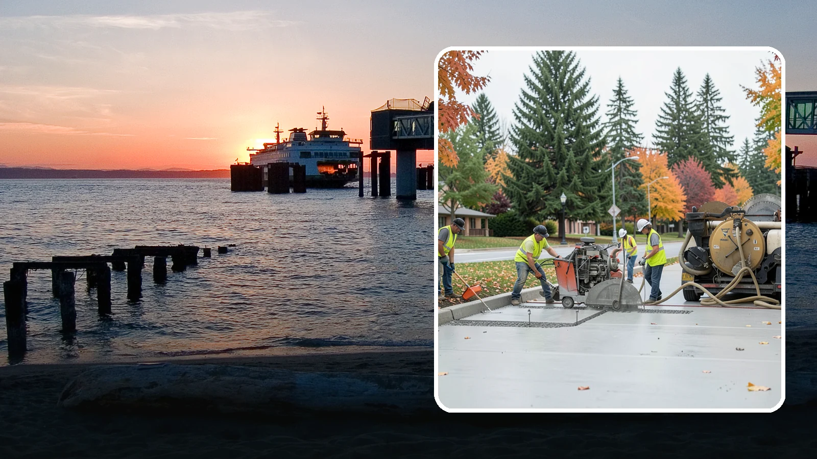 Concrete Cutting in Edmonds, Snohomish County, WA - Precision saw-cutting and core drilling of concrete for utility access, repairs, and demolition prep.