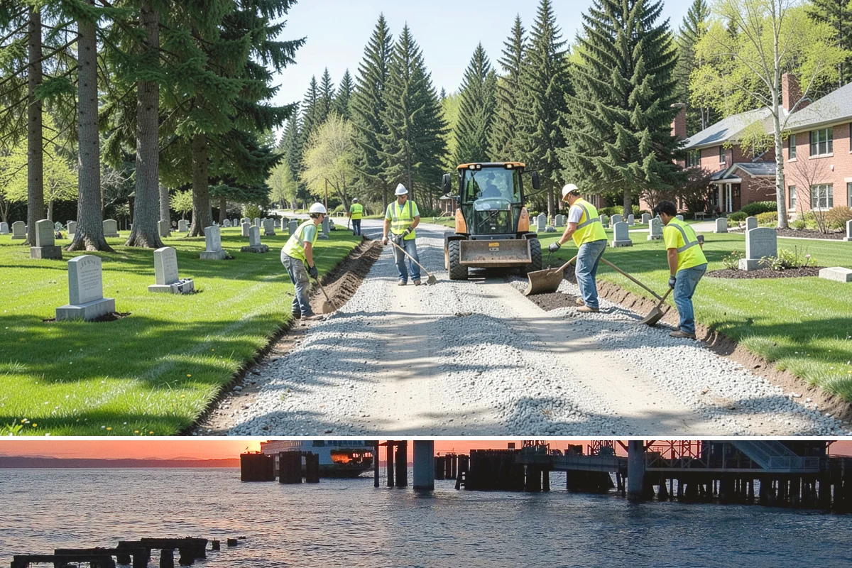 Concrete Cutting in Edmonds, Snohomish County, WA - Cutting is a year-round service, frequently mobilized on short notice to support emergency utility repairs.