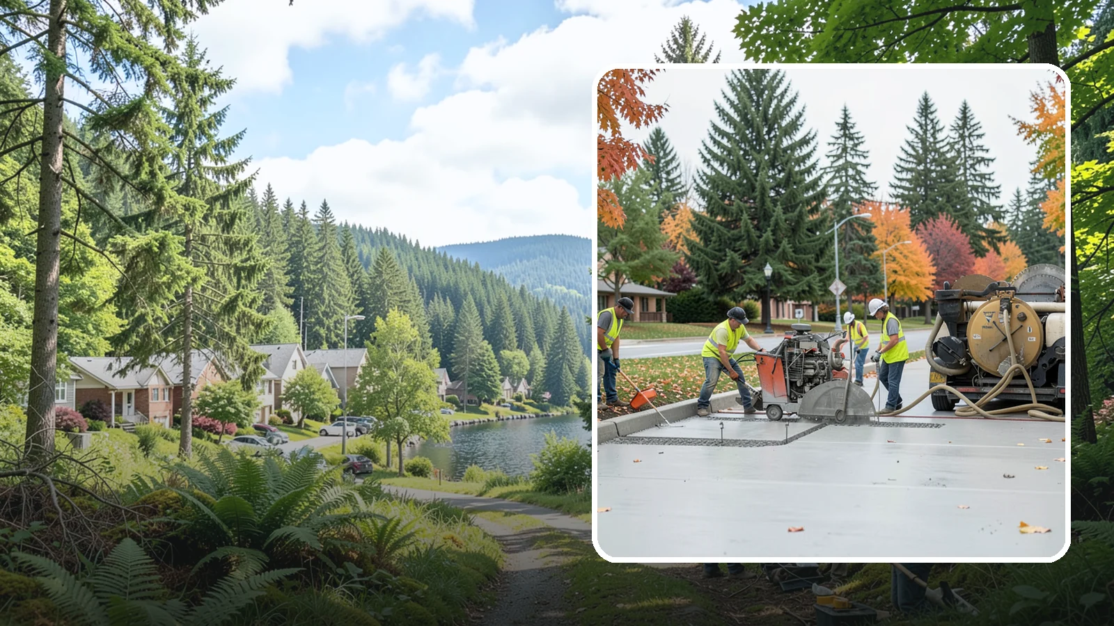 Concrete Cutting in Lake Forest Park, King County, WA - Precision saw-cutting and core drilling of concrete for utility access, repairs, and demolition prep.