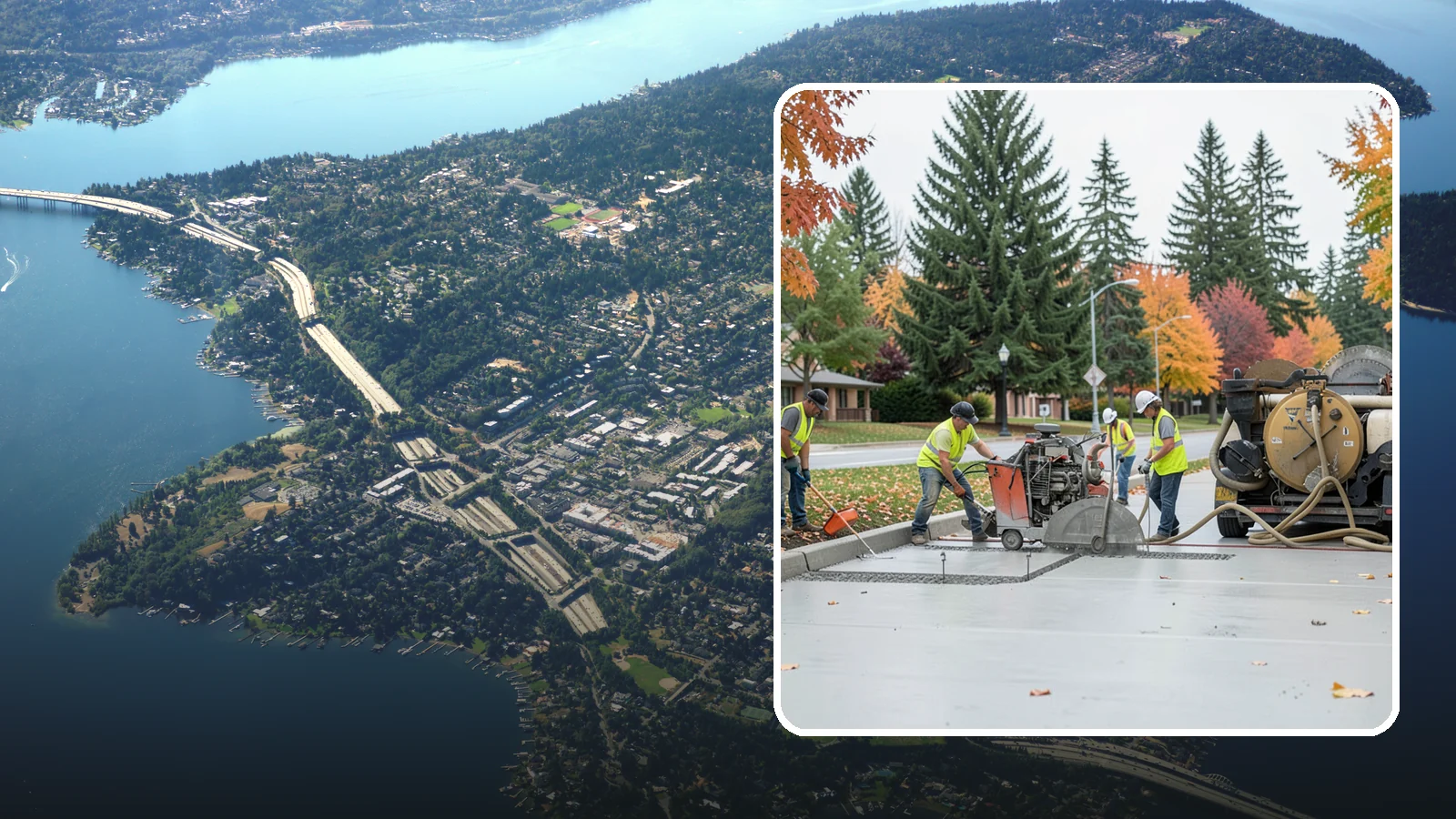 Concrete Cutting in Mercer Island, King County, WA - Precision saw-cutting and core drilling of concrete for utility access, repairs, and demolition prep.
