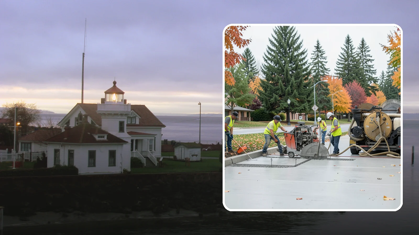 Concrete Cutting in Mukilteo, Snohomish County, WA - Precision saw-cutting and core drilling of concrete for utility access, repairs, and demolition prep.