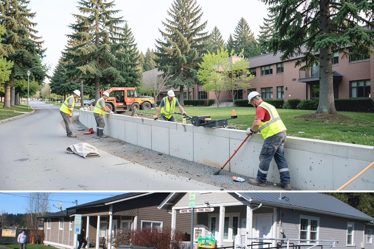 Concrete Cutting in South Prairie, Pierce County, WA - Cutting is a year-round service, frequently mobilized on short notice to support emergency utility repairs.