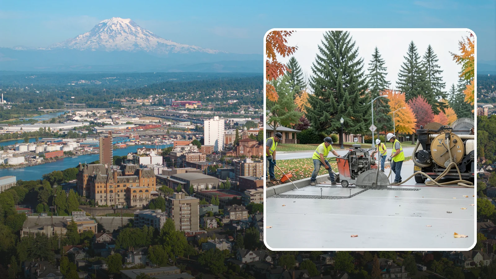 Concrete Cutting in Tacoma, Pierce County, WA - Precision saw-cutting and core drilling of concrete for utility access, repairs, and demolition prep.