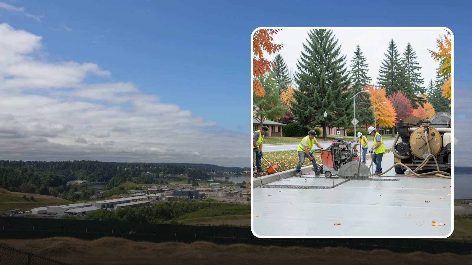 Concrete Cutting in University Place, Pierce County, WA - Precision saw-cutting and core drilling of concrete for utility access, repairs, and demolition prep.