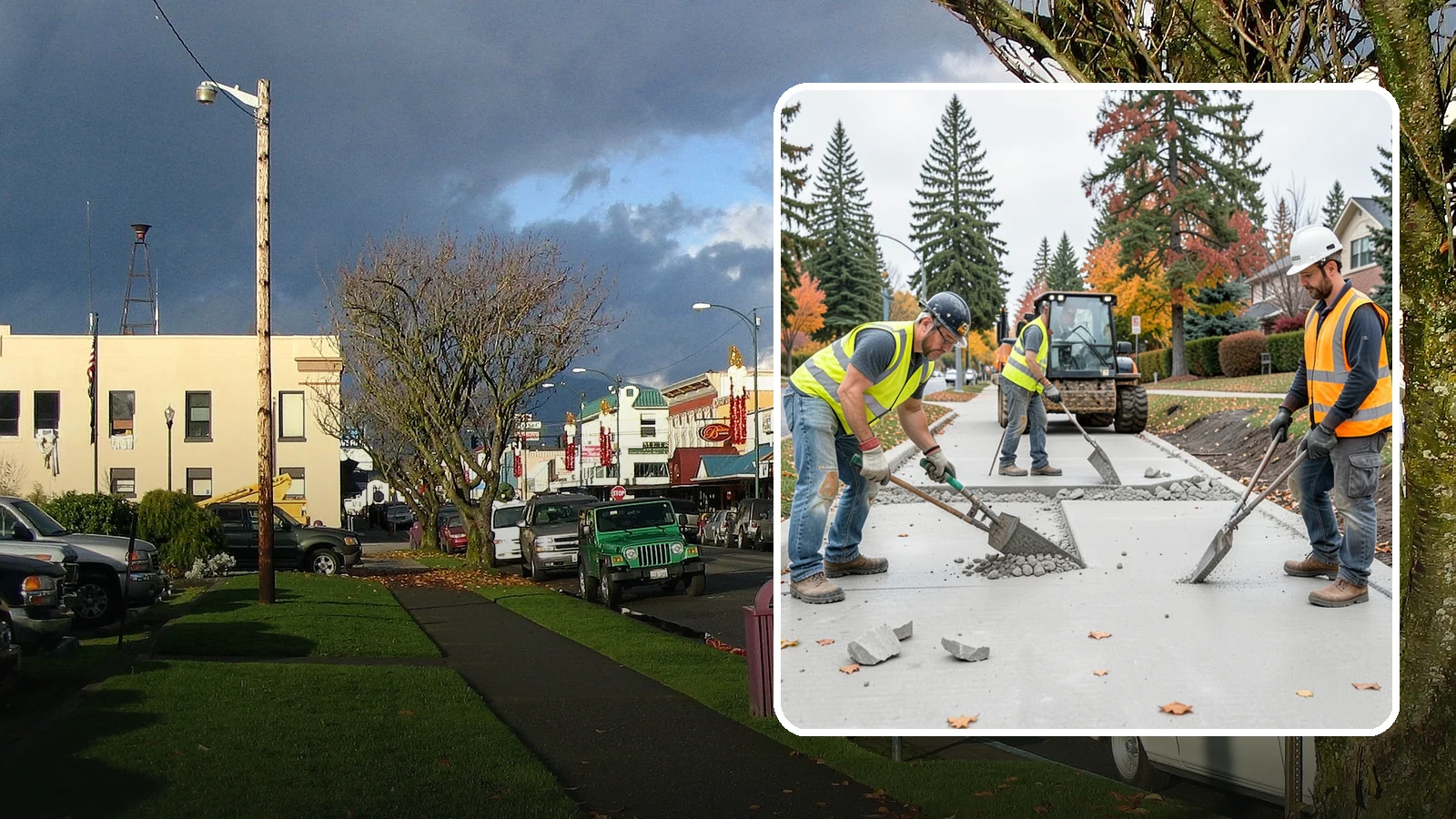 Concrete Demolition in Arlington, Snohomish County, WA - Selective concrete demolition and removal that clears the way for reconstruction and utility work.
