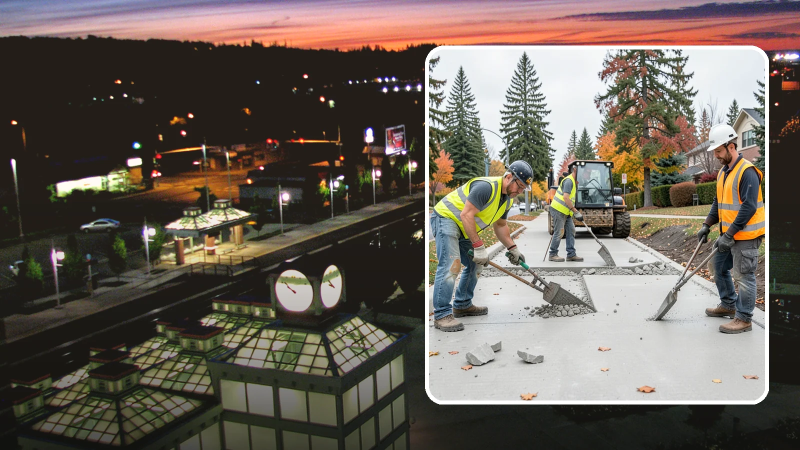 Concrete Demolition in Auburn, King County, WA - Selective concrete demolition and removal that clears the way for reconstruction and utility work.