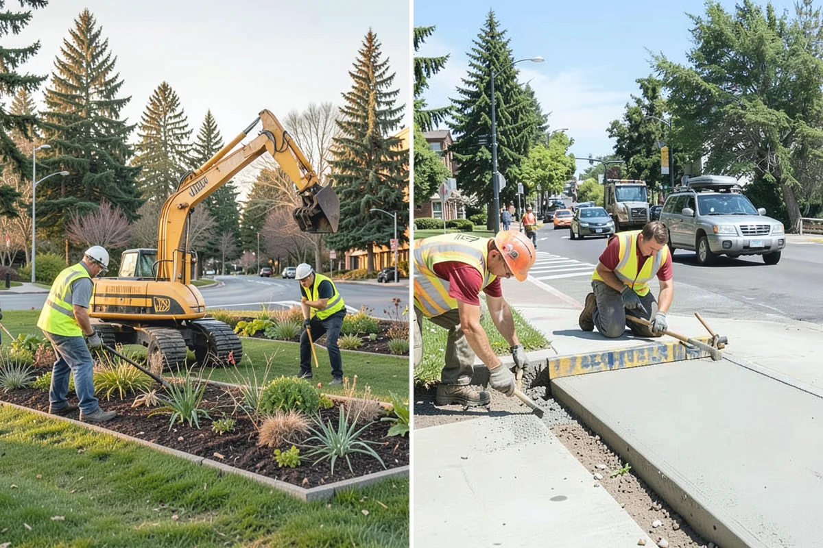 Concrete Demolition in Beaux Arts Village, King County, WA - Mark protected utilities and set the demolition limits
