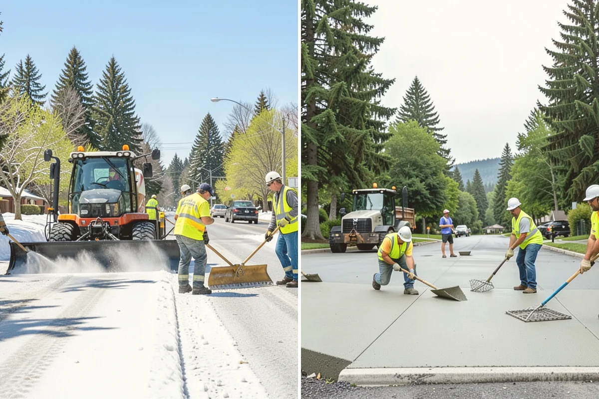 Concrete Demolition in Bellevue, King County, WA - Mark protected utilities and set the demolition limits