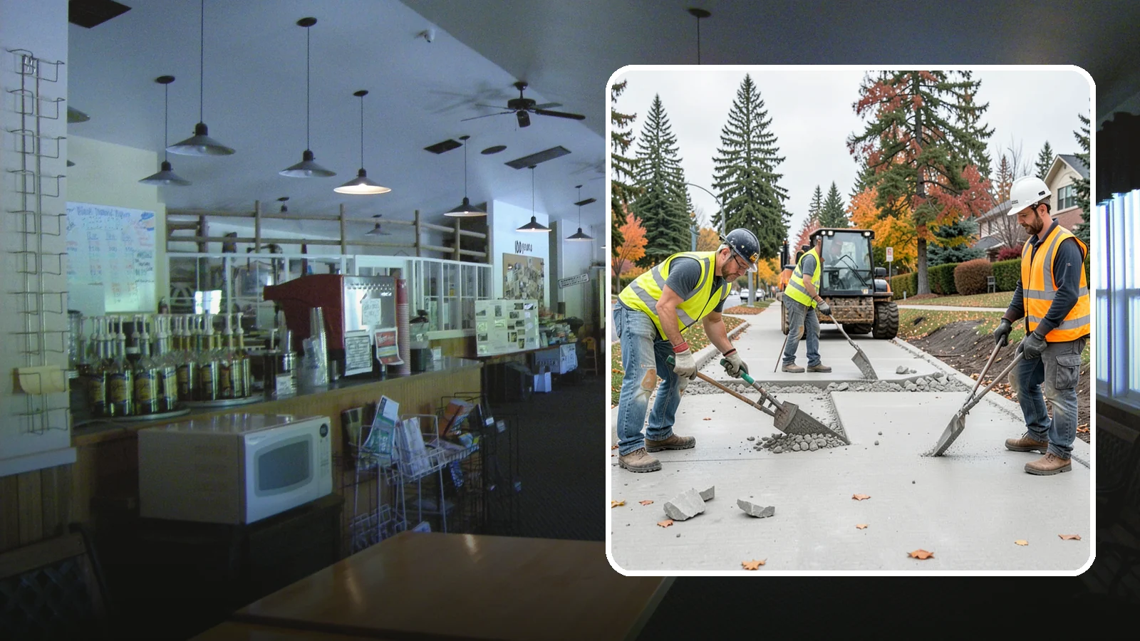 Concrete Demolition in Black Diamond, King County, WA - Selective concrete demolition and removal that clears the way for reconstruction and utility work.