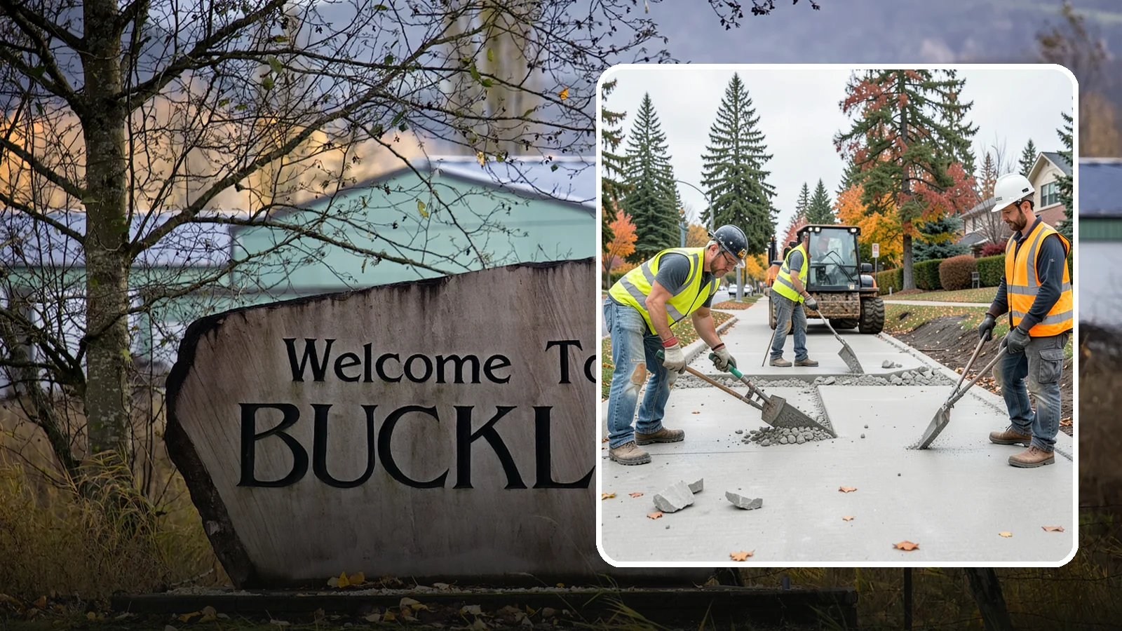 Concrete Demolition in Buckley, Pierce County, WA - Selective concrete demolition and removal that clears the way for reconstruction and utility work.