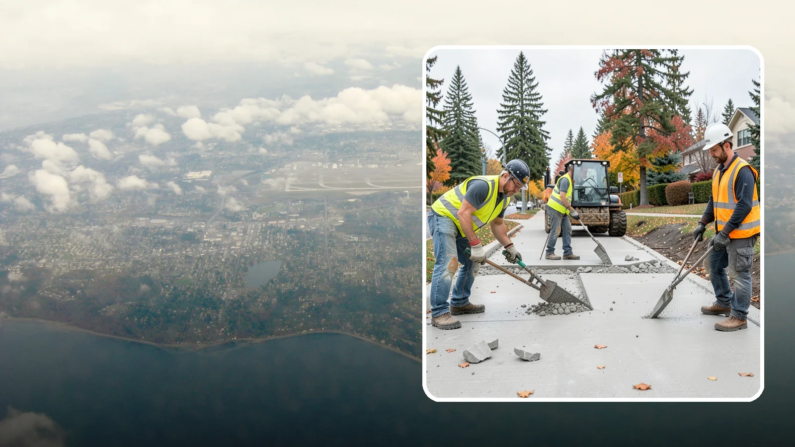 Concrete Demolition in Burien, King County, WA - Selective concrete demolition and removal that clears the way for reconstruction and utility work.